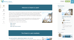 Desktop Screenshot of dreamtolearn.com