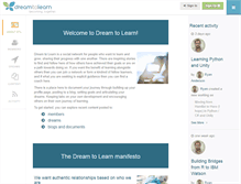 Tablet Screenshot of dreamtolearn.com
